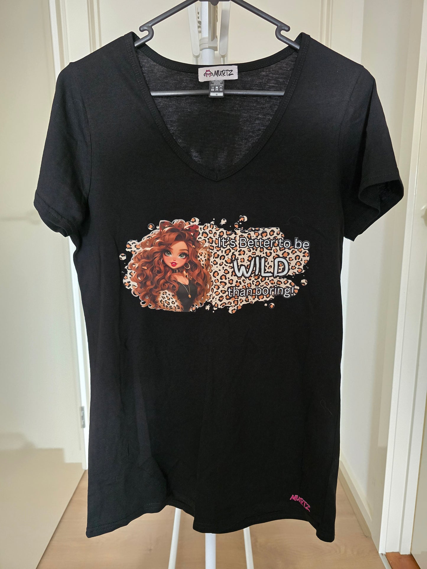 Small Women's V-Neck Tee