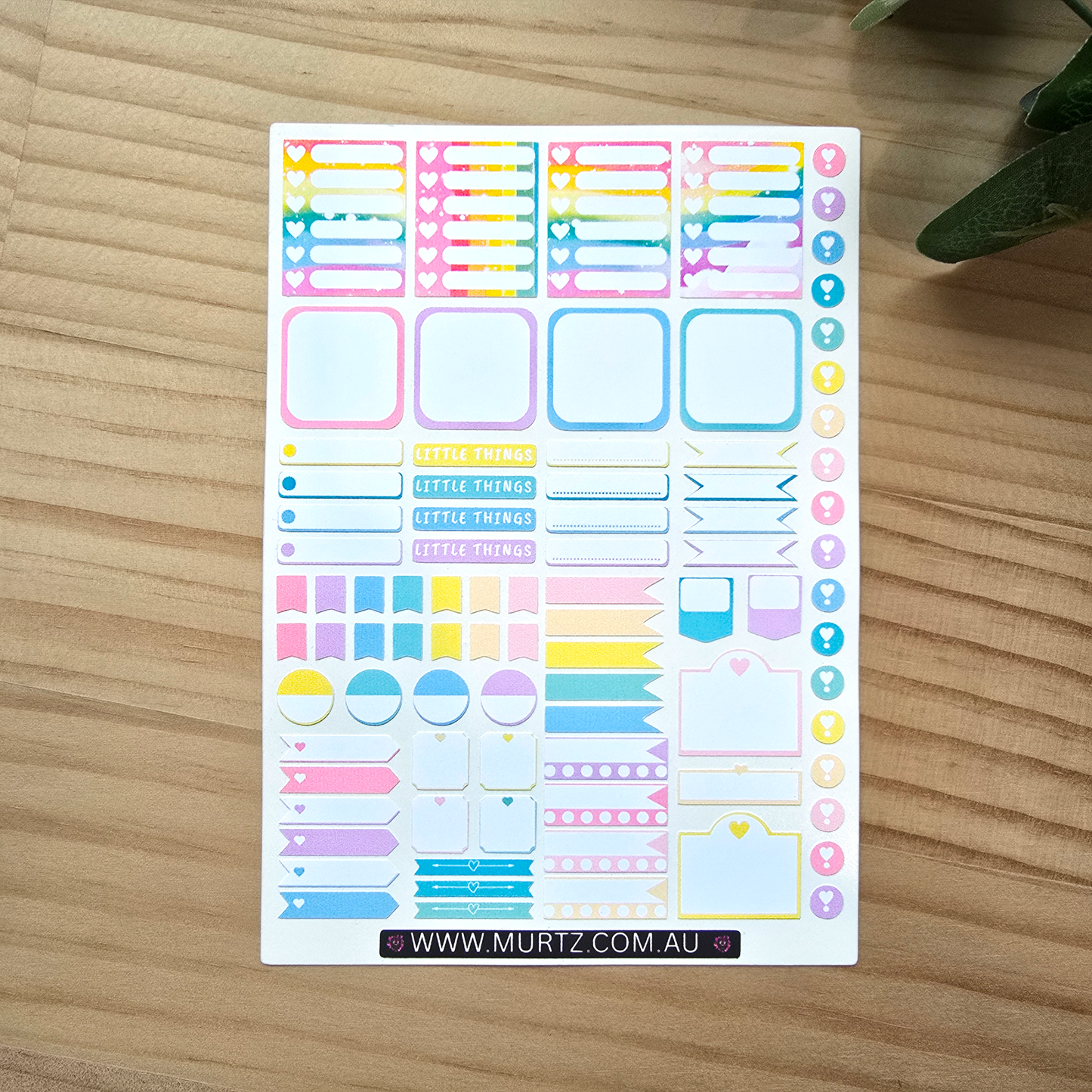 Rainbow A6 Journal & Planner Stickers