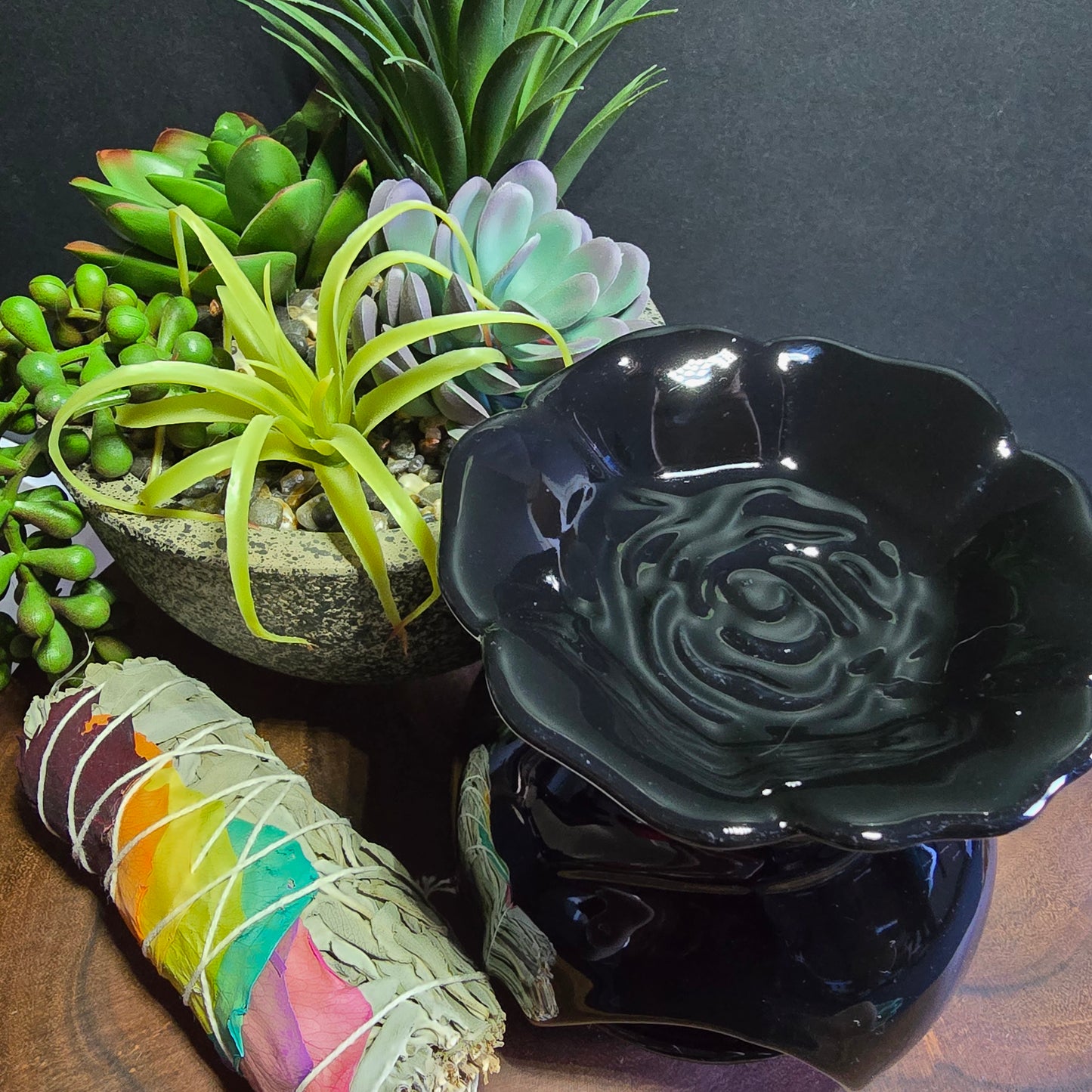 Black Rose Wax/Oil Burner