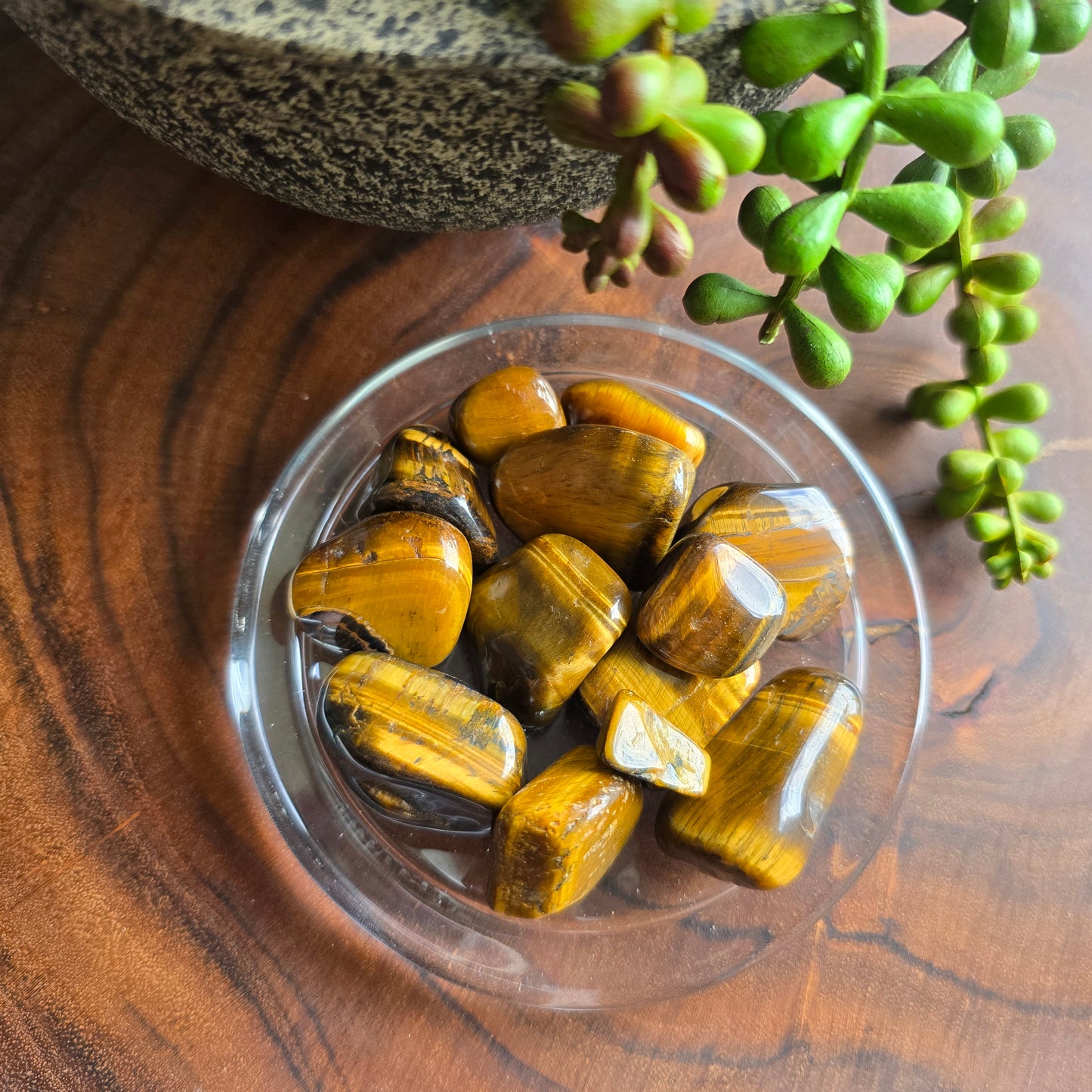 Tiger's Eye Tumble Stone