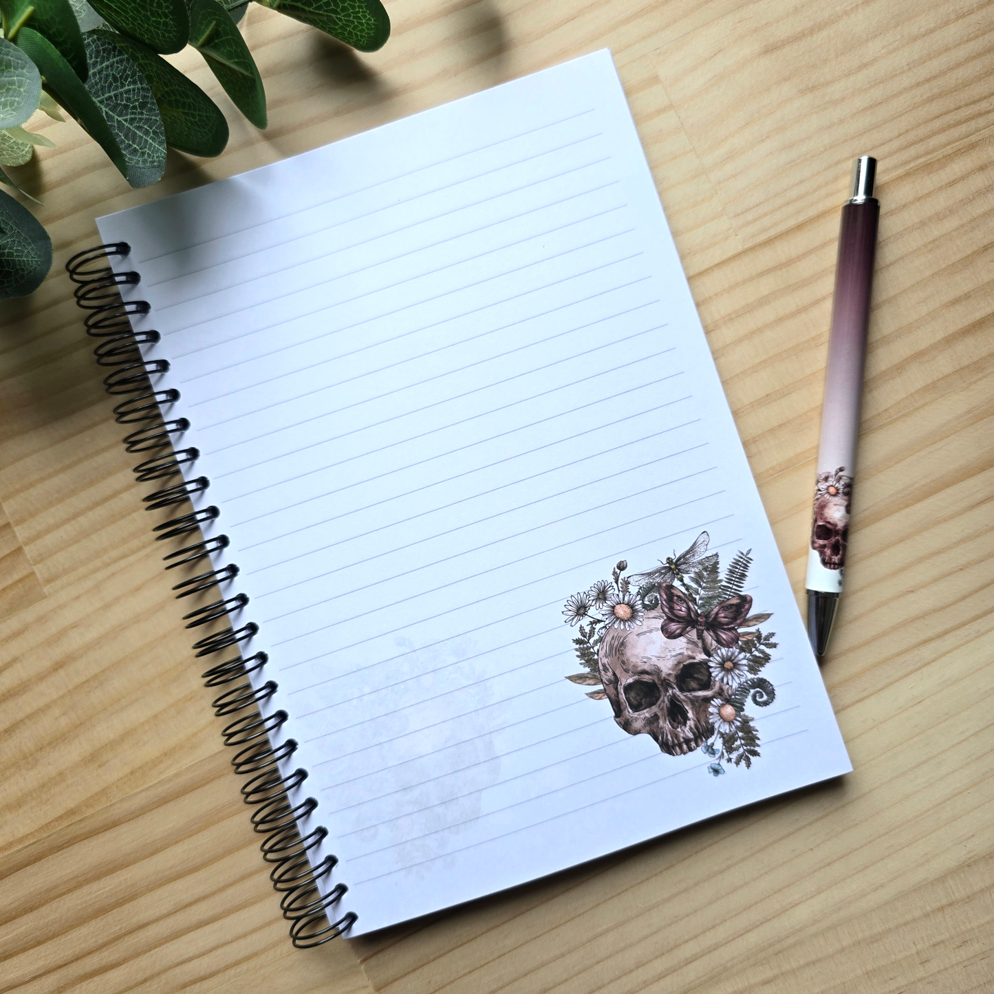 Skull Witch Notebook A5