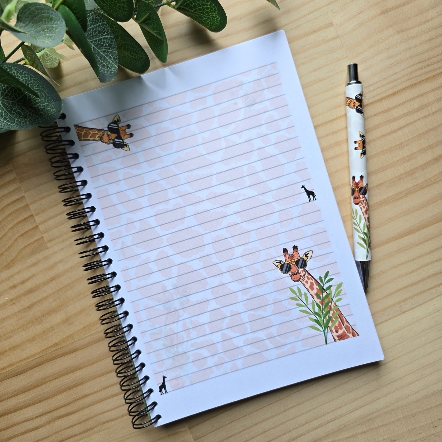 Giraffe Notebook A5