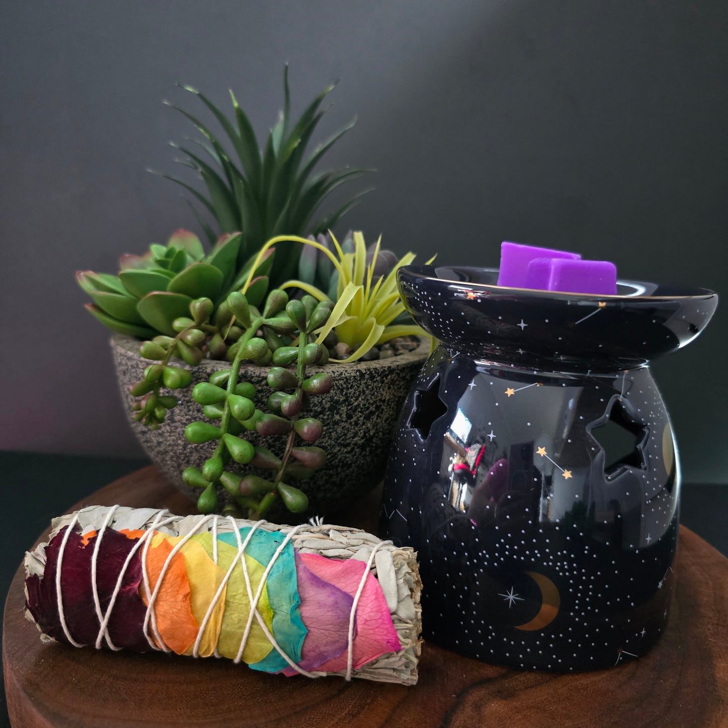 Large Purple Constellation Wax/Oil Burner