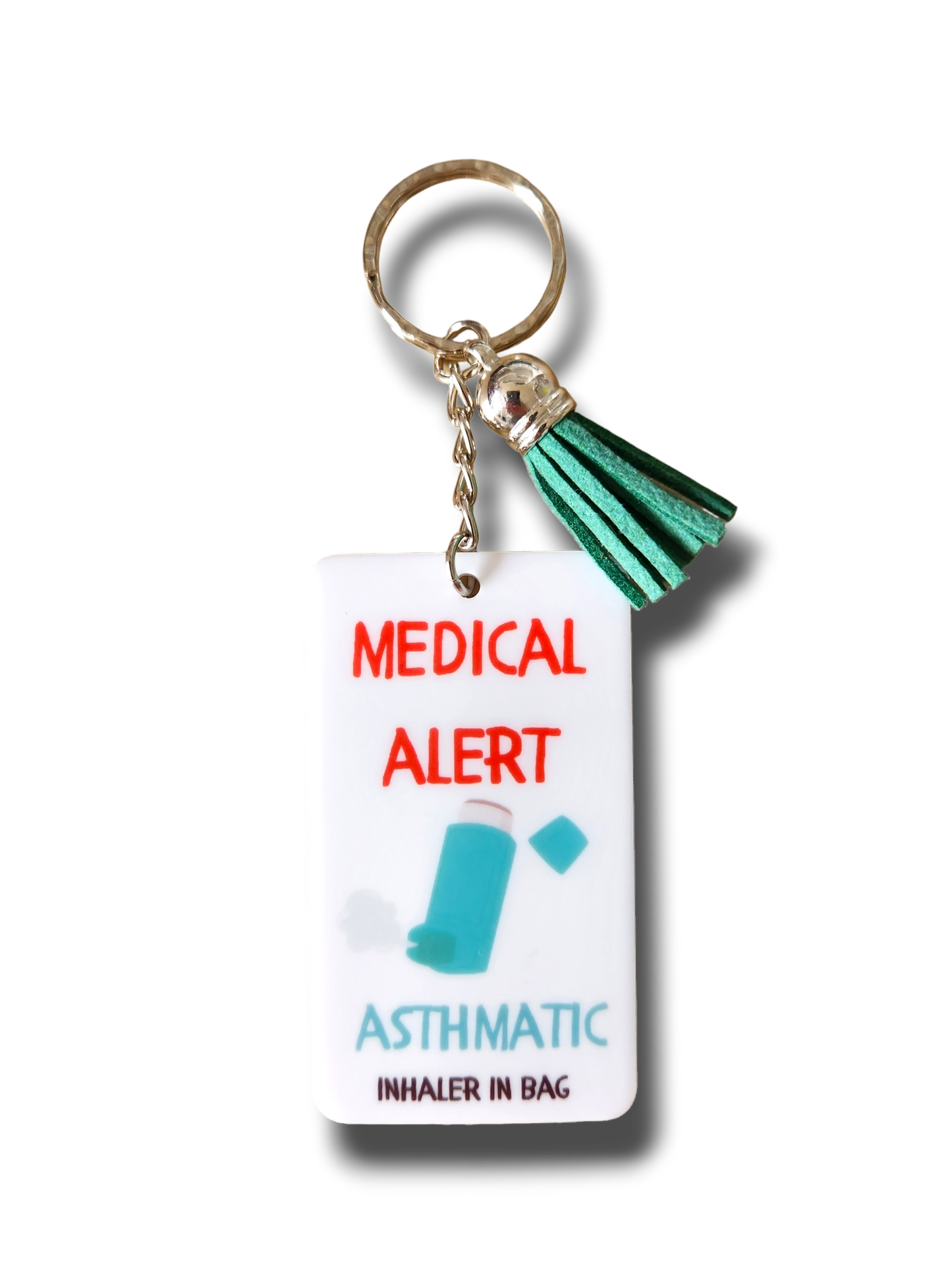 Medical Alert Asthma Keyring