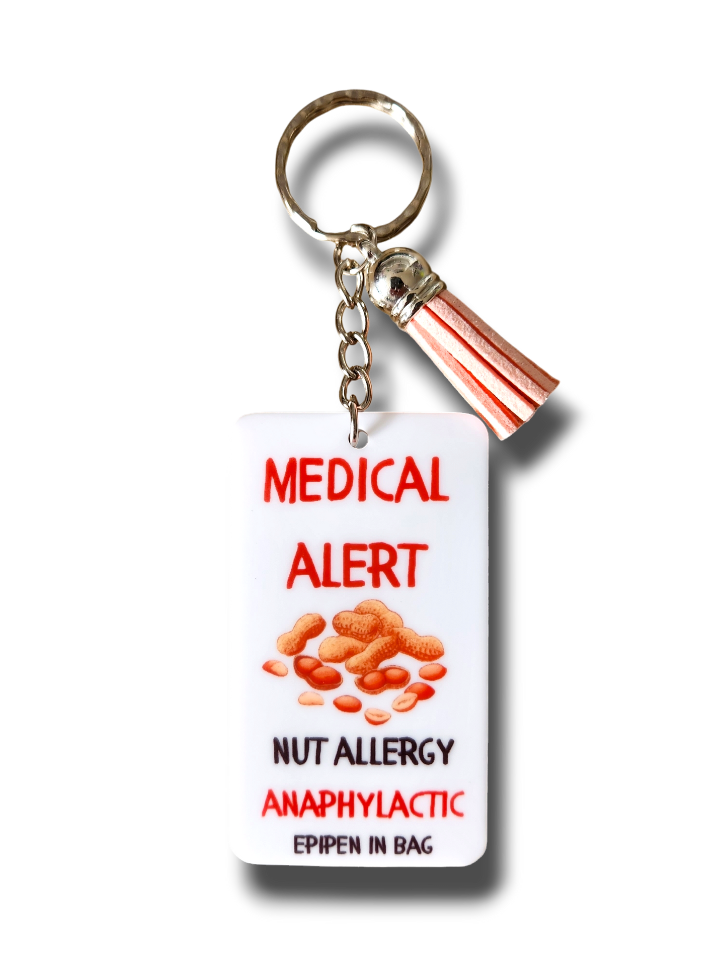 Medical Alert Nuts Keyring