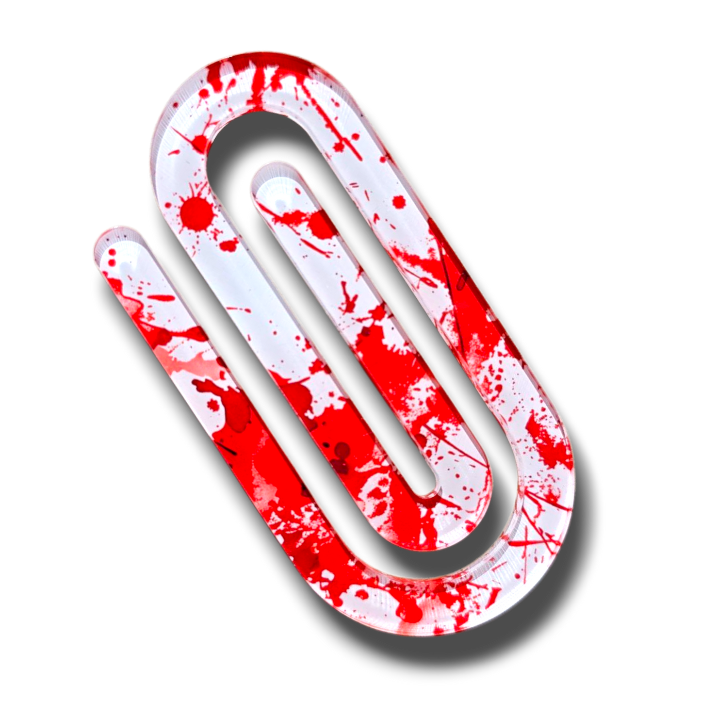 Blood Splat Jumbo Paperclip Bookmark