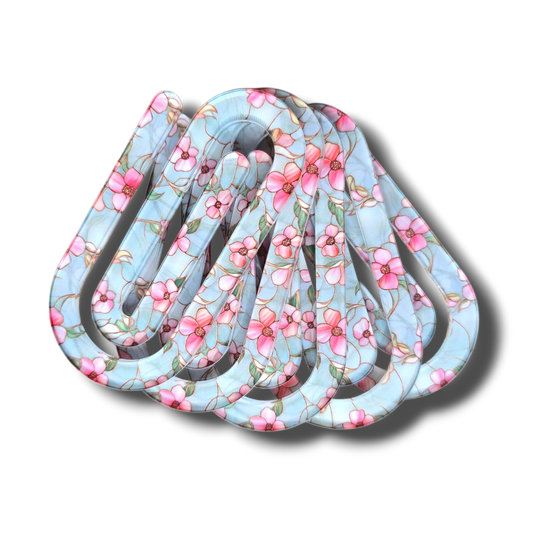 Mint Petals Jumbo Paperclip Bookmark