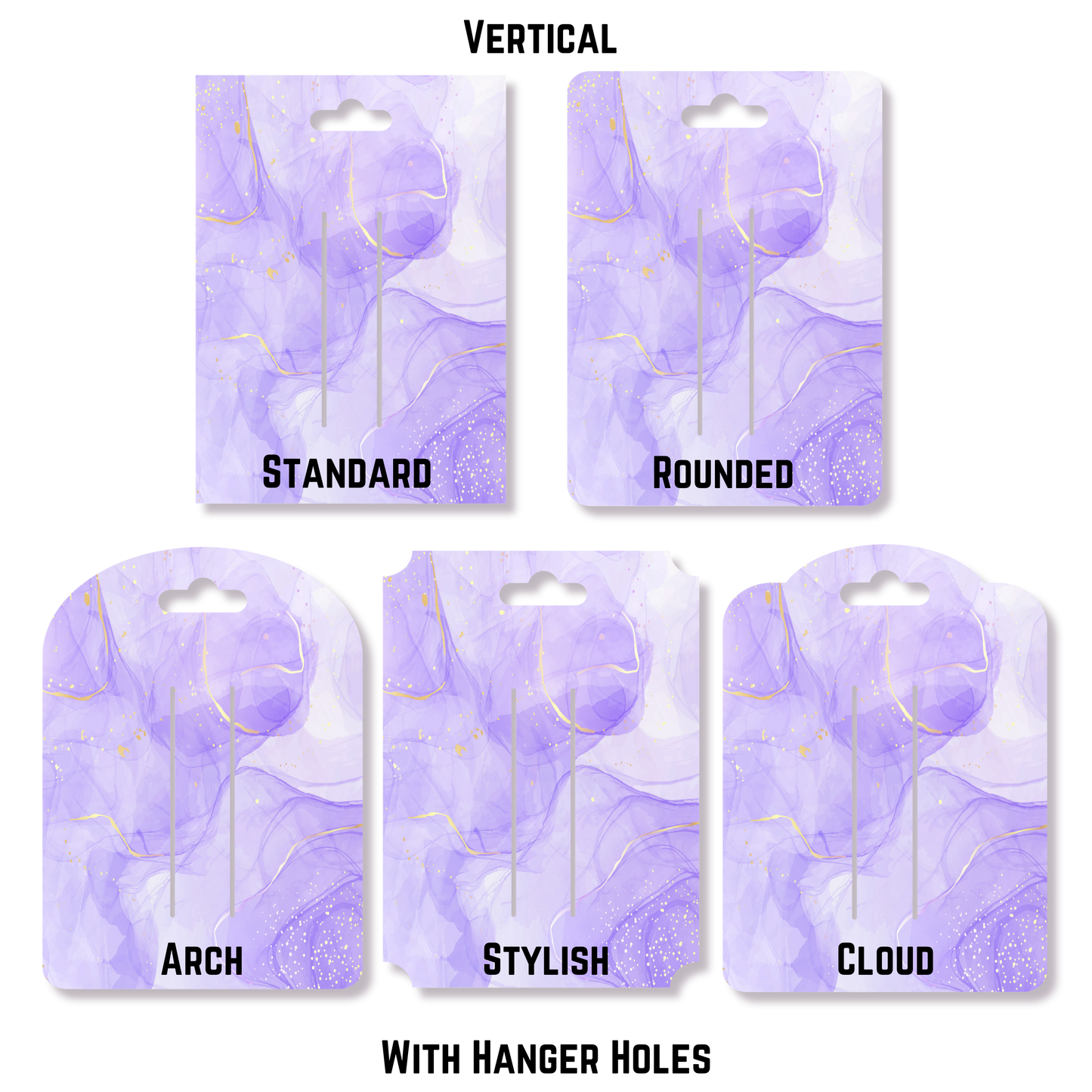 Custom Small Matte 350gsm Bow Cards Vertical