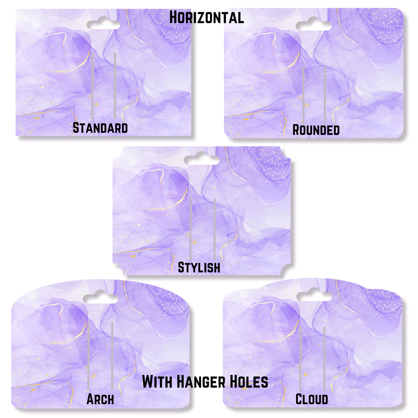 Custom Small Matte 350gsm Bow Cards Horizontal