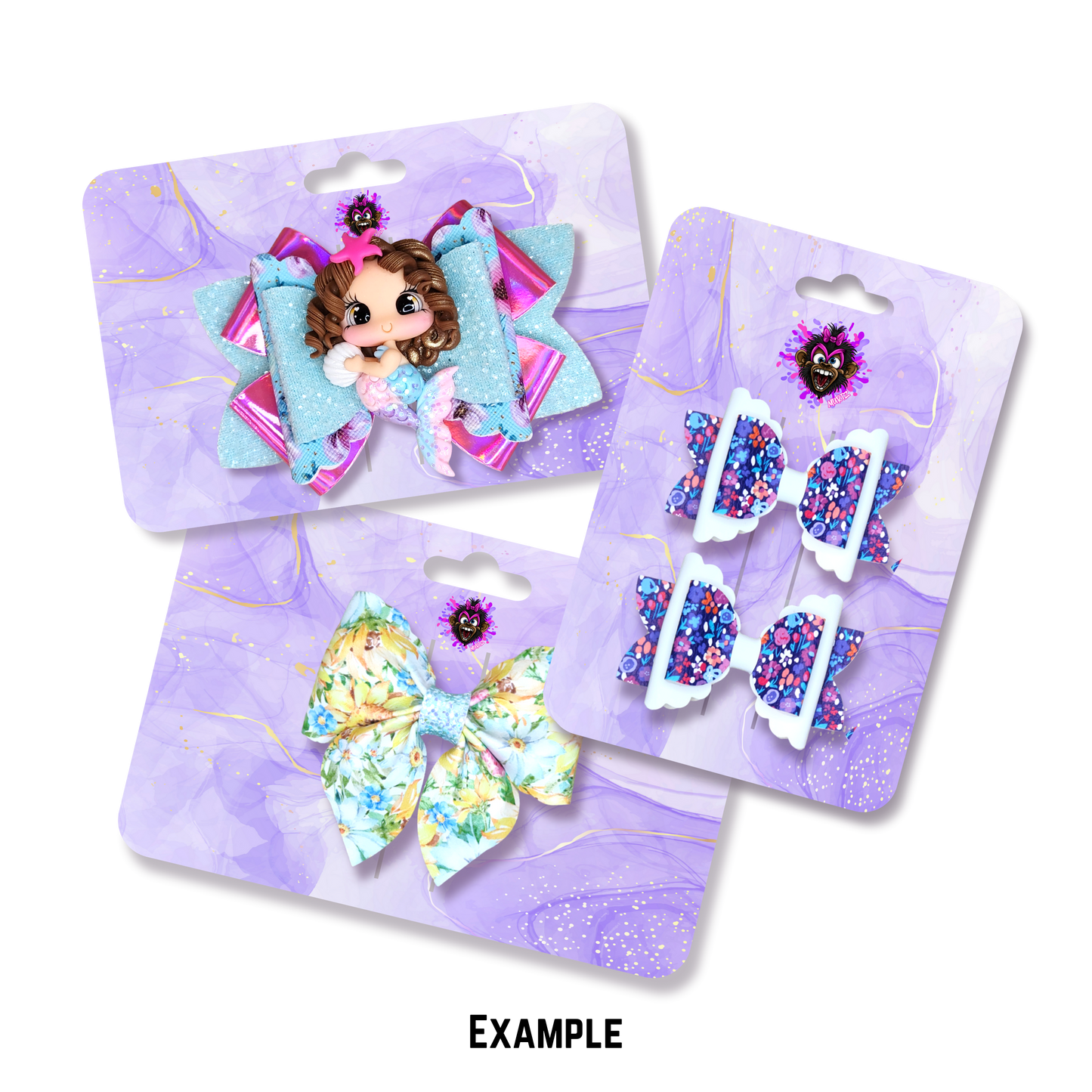 Custom Small Matte 350gsm Bow Cards Vertical