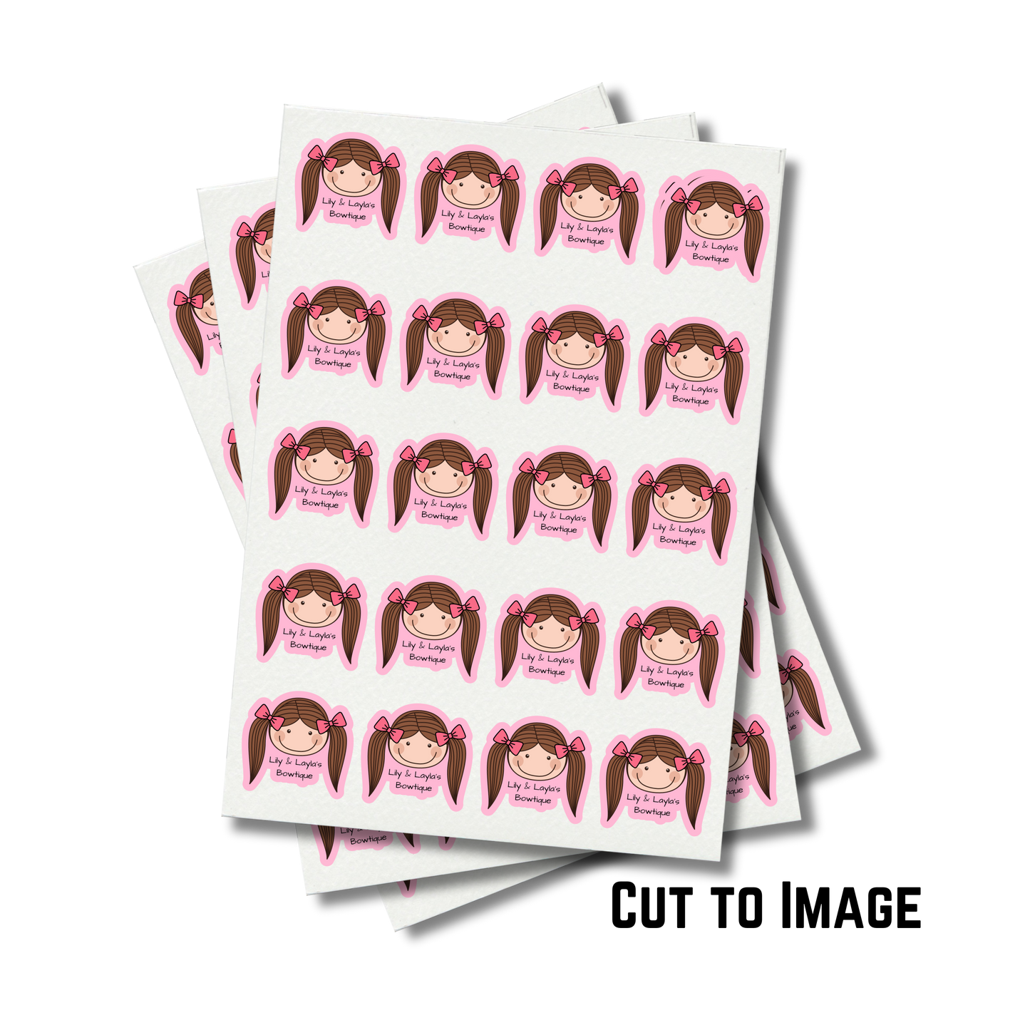 Custom Matte Logo Stickers