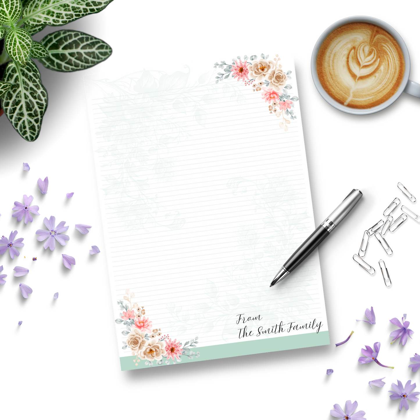 Custom A4 Signature Notepad (Style 1)