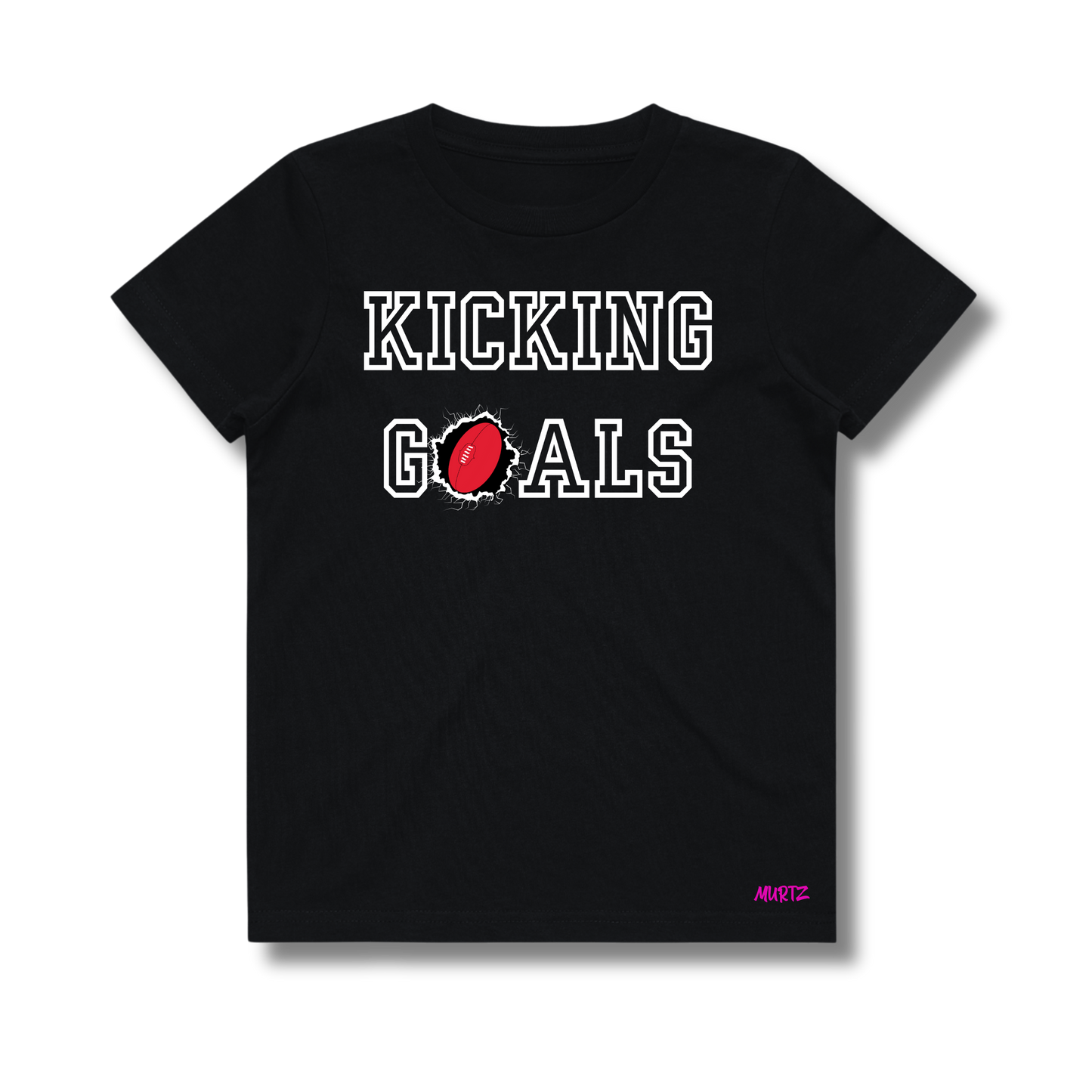 Kicking Goals Footy Tee