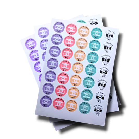 Snap, Tag, Share Business Sticker Sheet