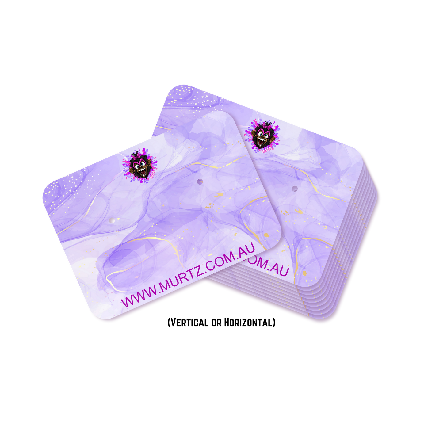 Custom Gloss 300gsm Earring Cards