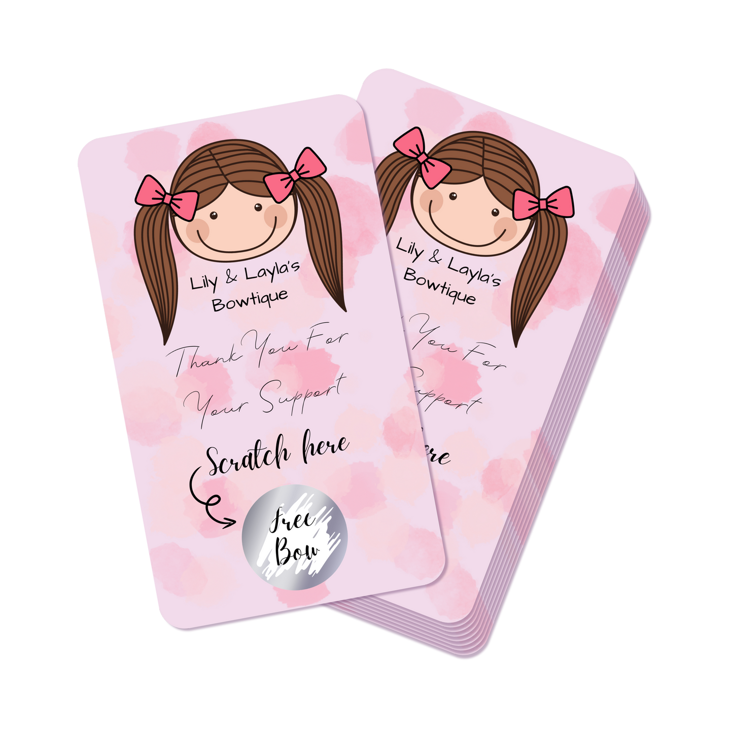 Custom Matte 350gsm Scratch Reward Cards