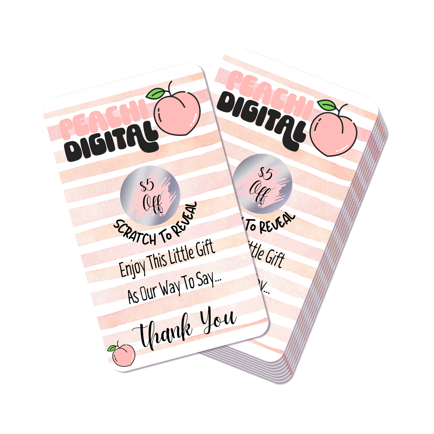 Custom Matte 350gsm Scratch Reward Cards