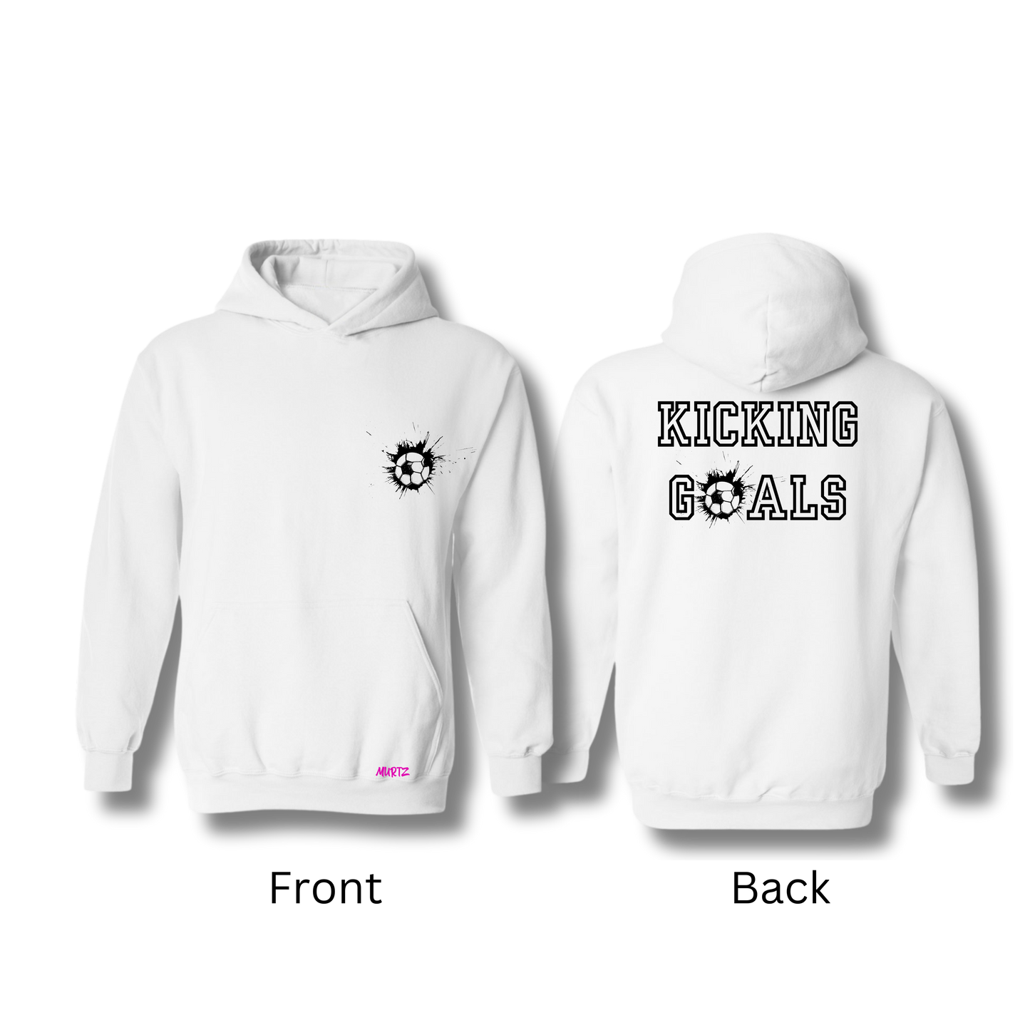Kicking Goals Soccer Hoodie (Variations)