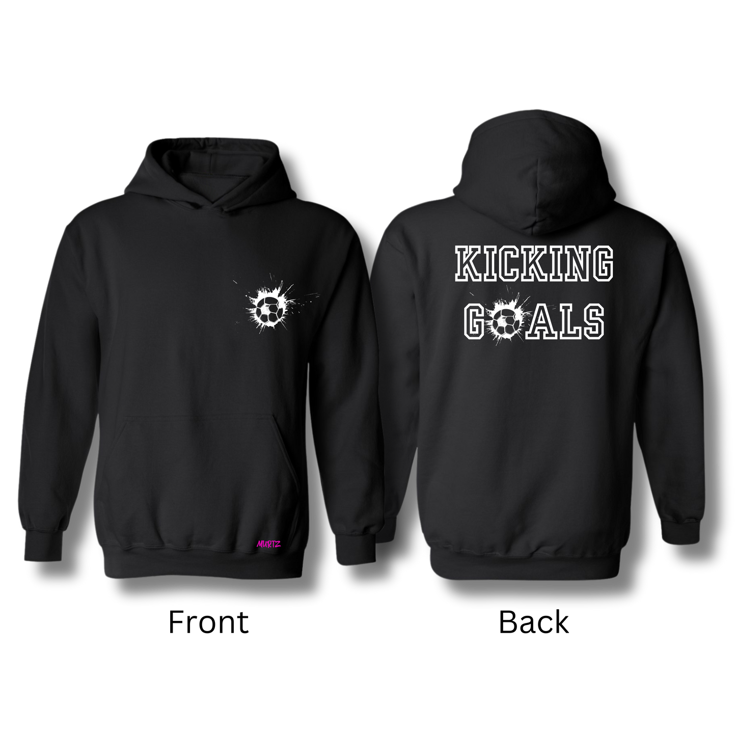 Kicking Goals Soccer Hoodie (Variations)