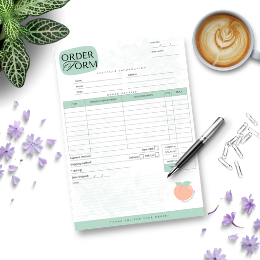 Custom A4 General Order Form