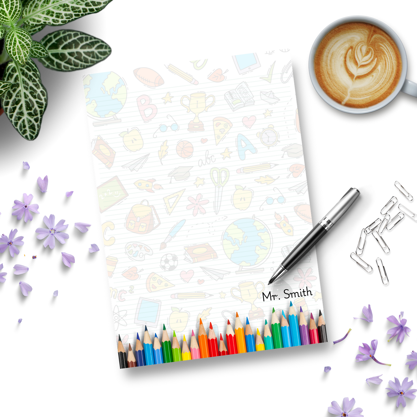 Custom A4 Teachers Notepad (Style 2)