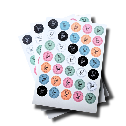 Thank You Handmade Business Sticker Sheet