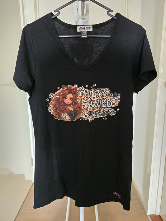 Small Women's V-Neck Tee