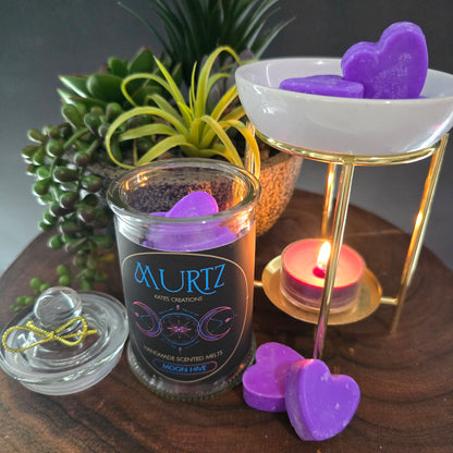 Purple Soy Wax Heart Melt Jars