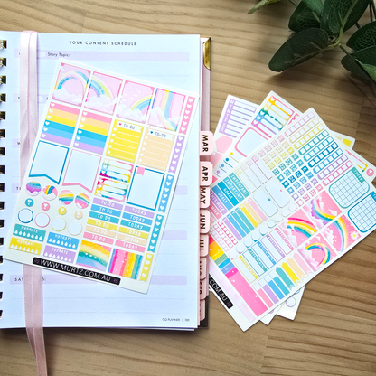 Rainbow A6 Journal & Planner Stickers
