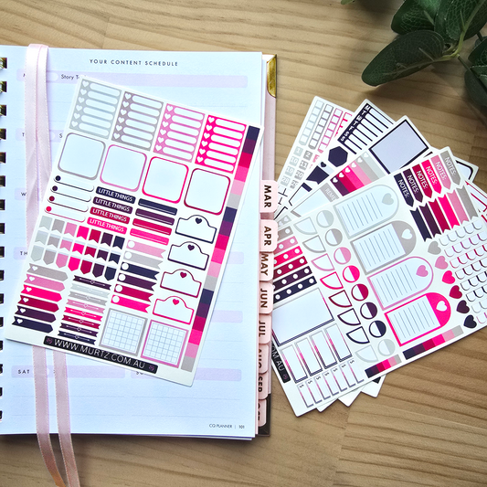 Berry A6 Journal & Planner Stickers