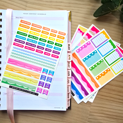 Bubblegum A6 Journal & Planner Stickers