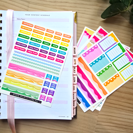 Bubblegum A6 Journal & Planner Stickers