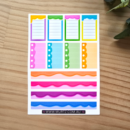 Bubblegum A6 Journal & Planner Stickers