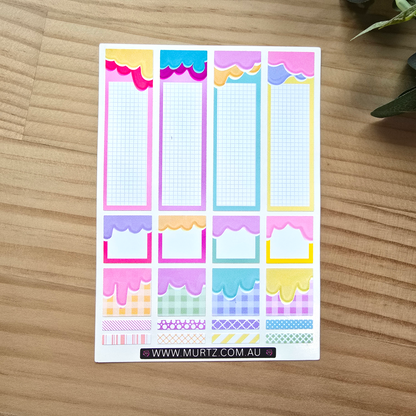 Bubblegum A6 Journal & Planner Stickers