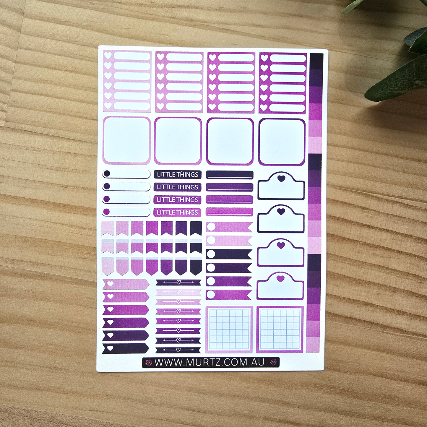 Grape A6 Journal & Planner Stickers