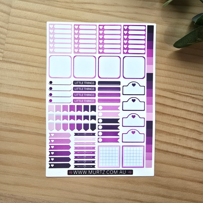 Grape A6 Journal & Planner Stickers