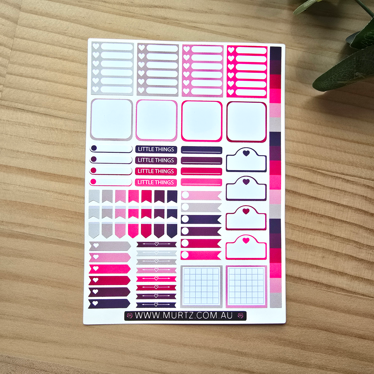 Berry A6 Journal & Planner Stickers