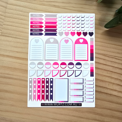 Berry A6 Journal & Planner Stickers