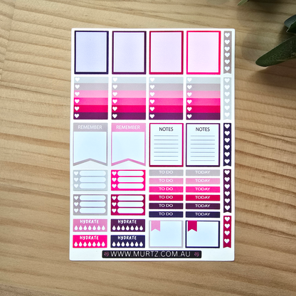 Berry A6 Journal & Planner Stickers