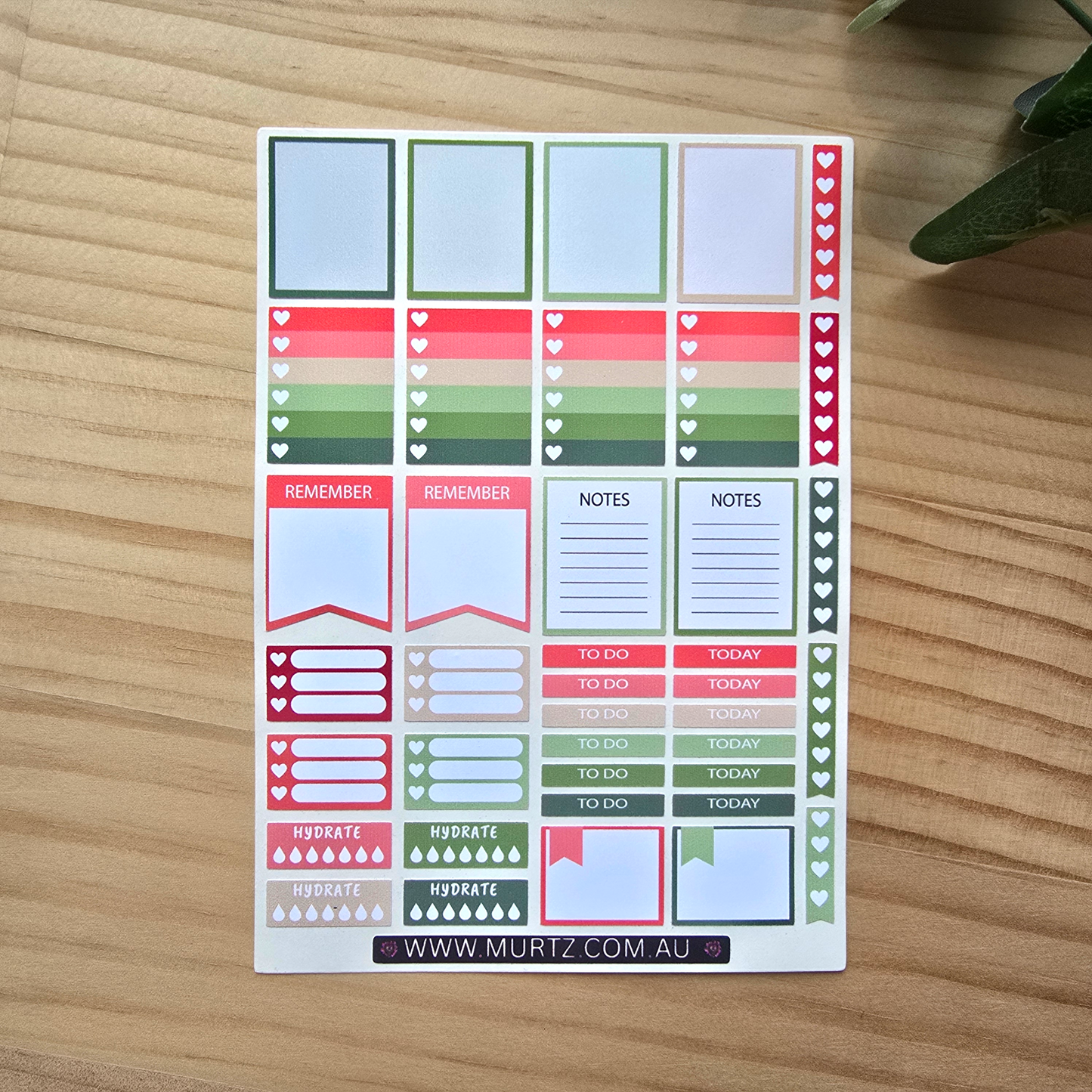 Watermelon A6 Journal & Planner Stickers