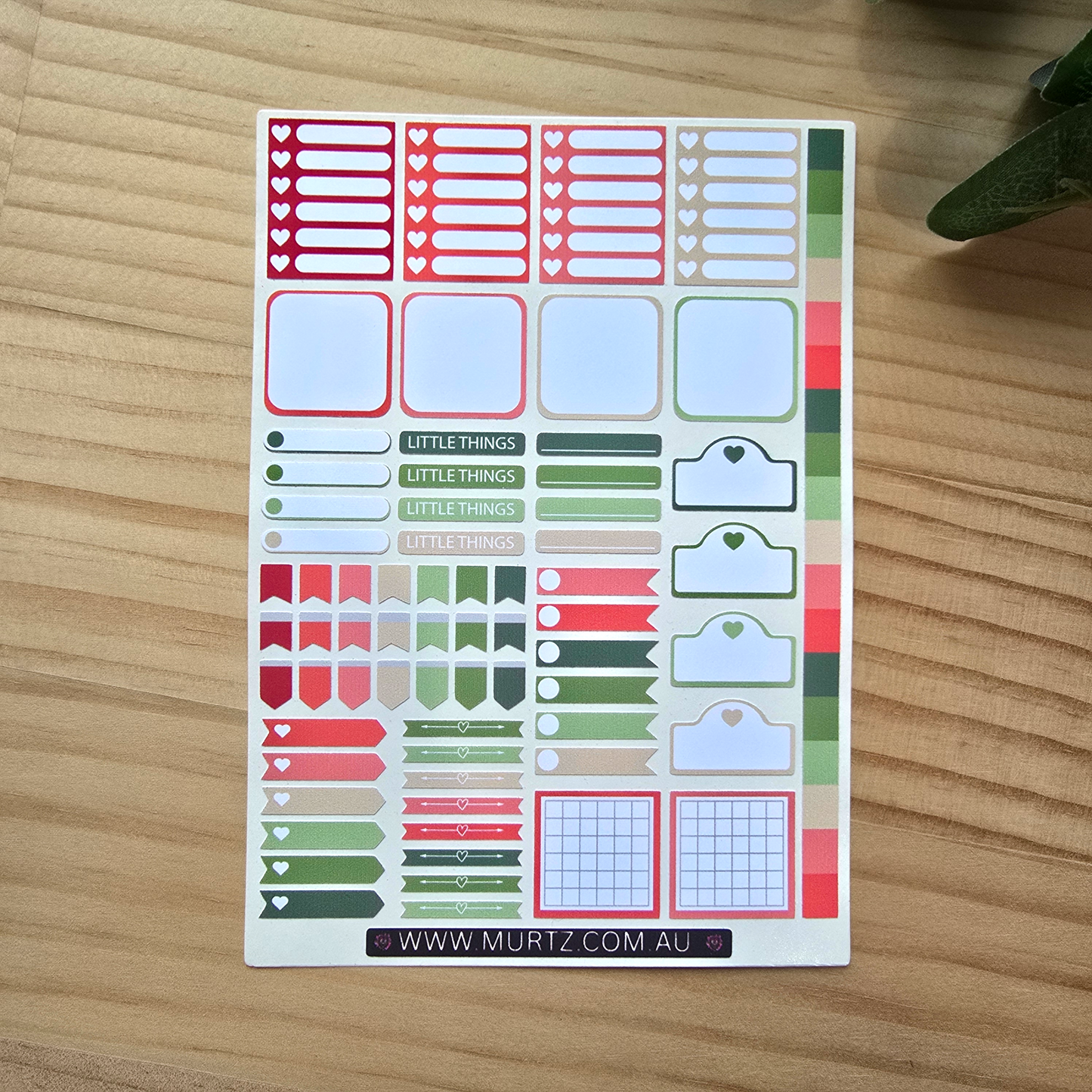 Watermelon A6 Journal & Planner Stickers