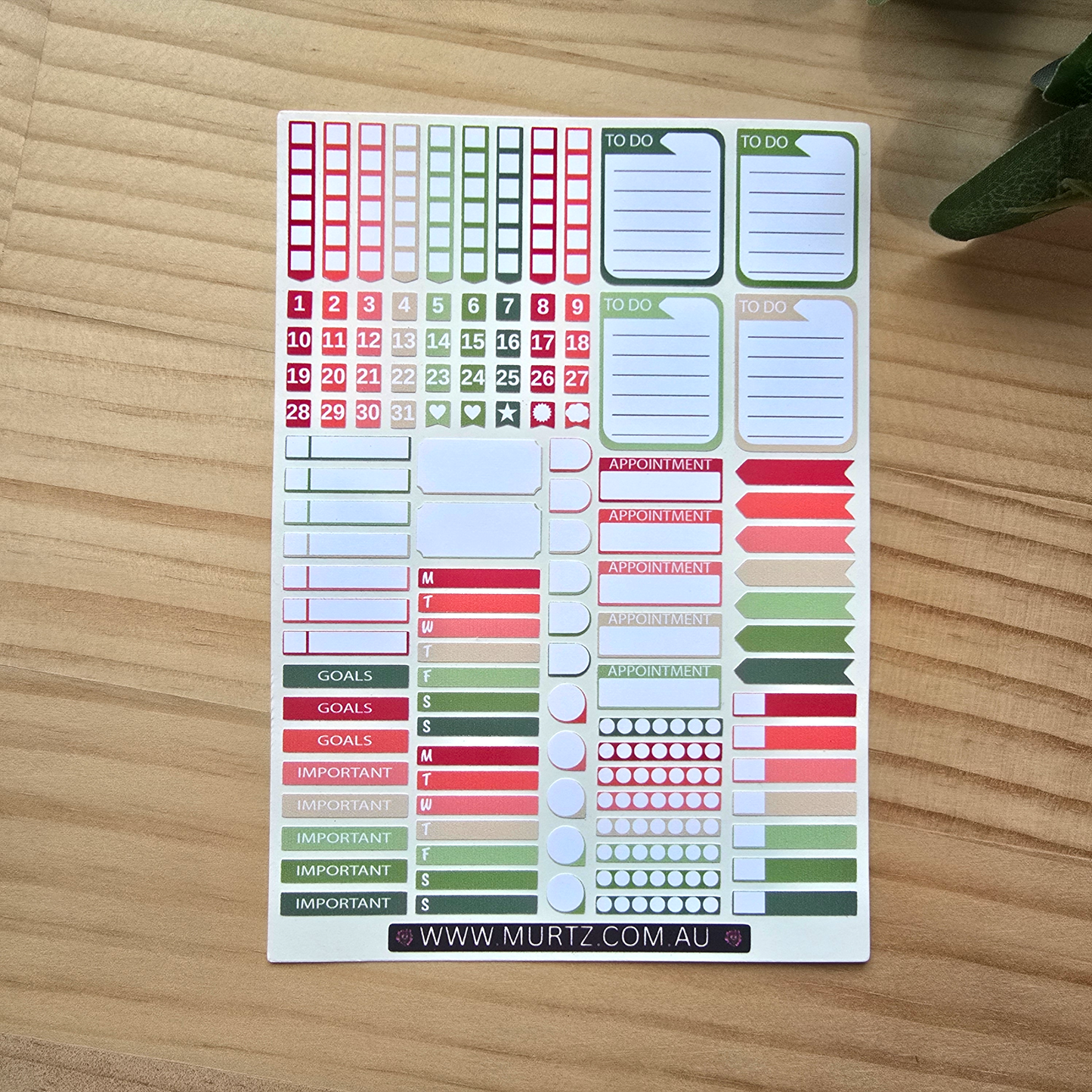 Watermelon A6 Journal & Planner Stickers
