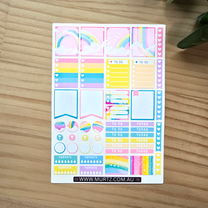 Rainbow A6 Journal & Planner Stickers