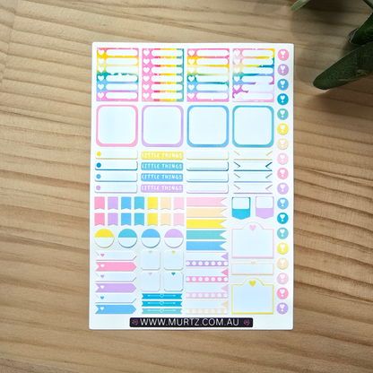 Rainbow A6 Journal & Planner Stickers