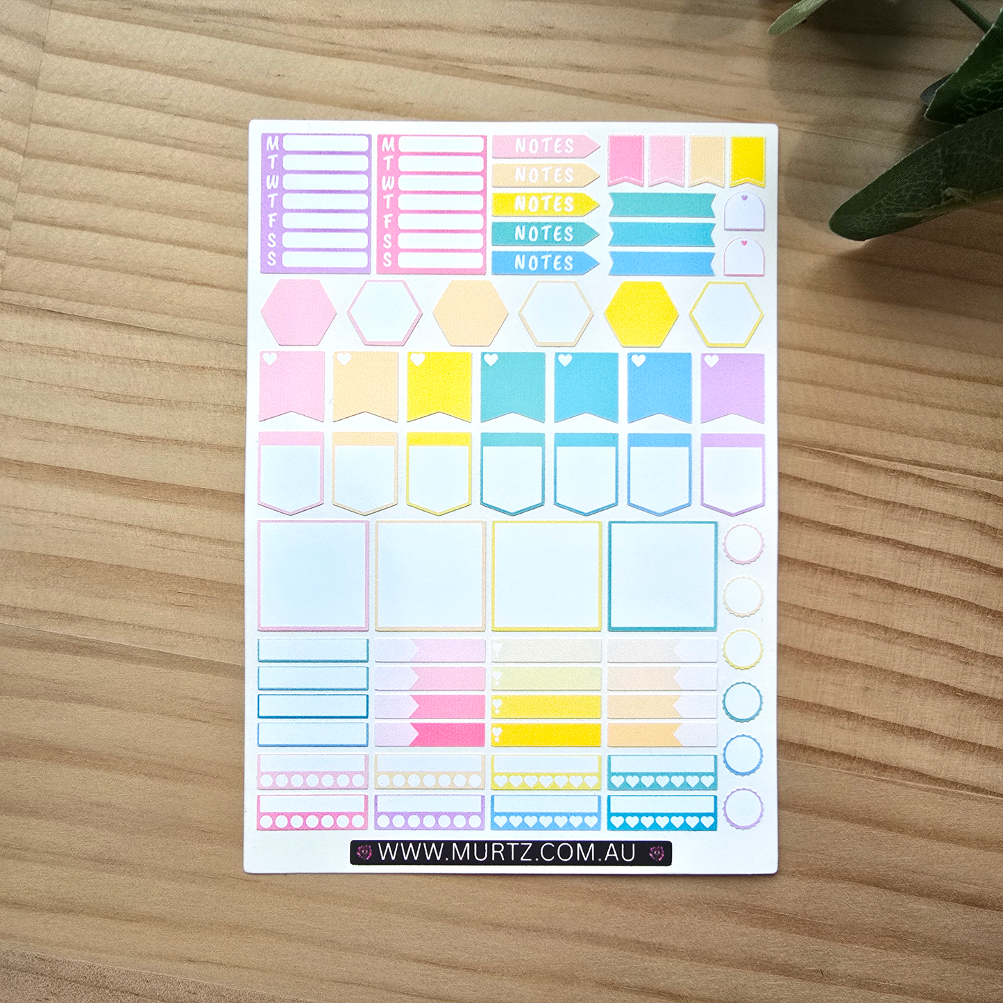 Rainbow A6 Journal & Planner Stickers