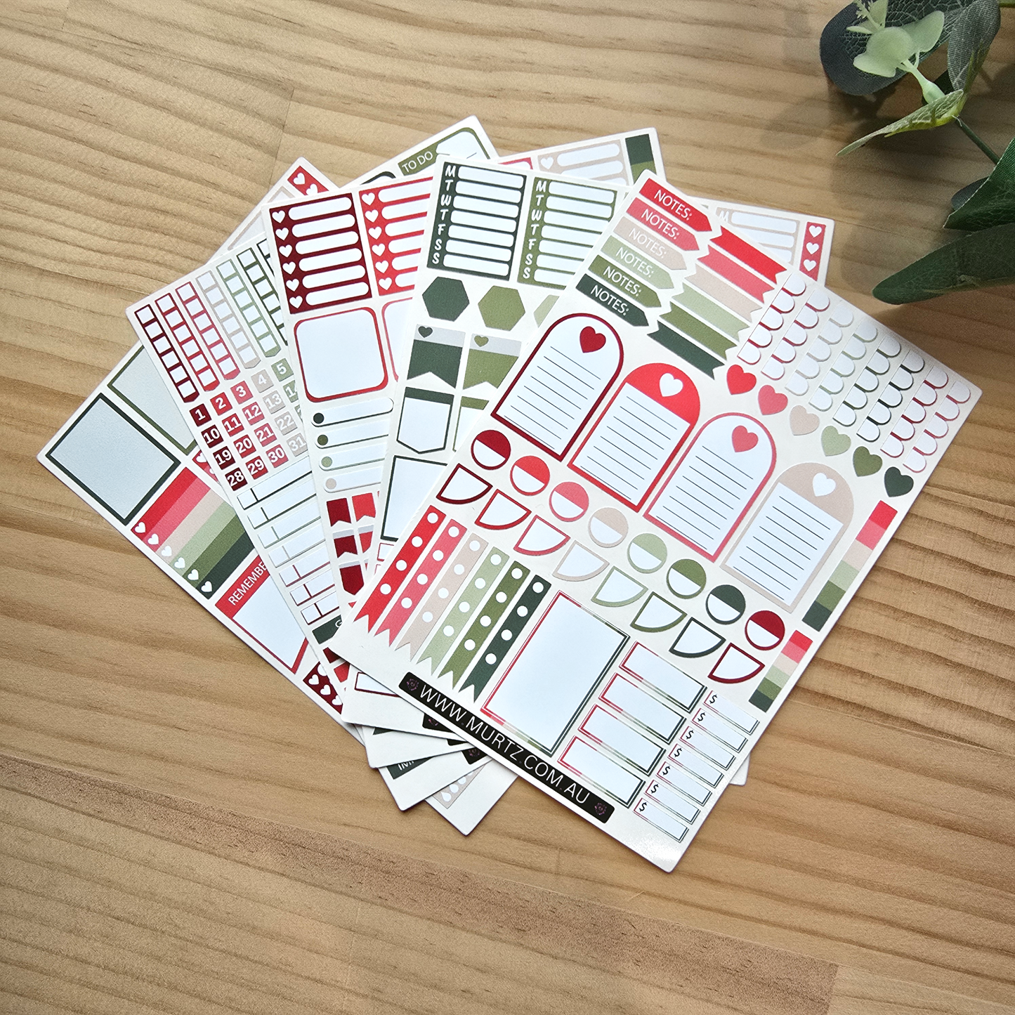 Watermelon A6 Journal & Planner Stickers