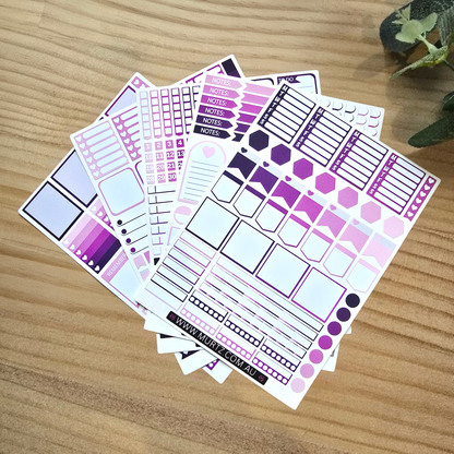 Grape A6 Journal & Planner Stickers