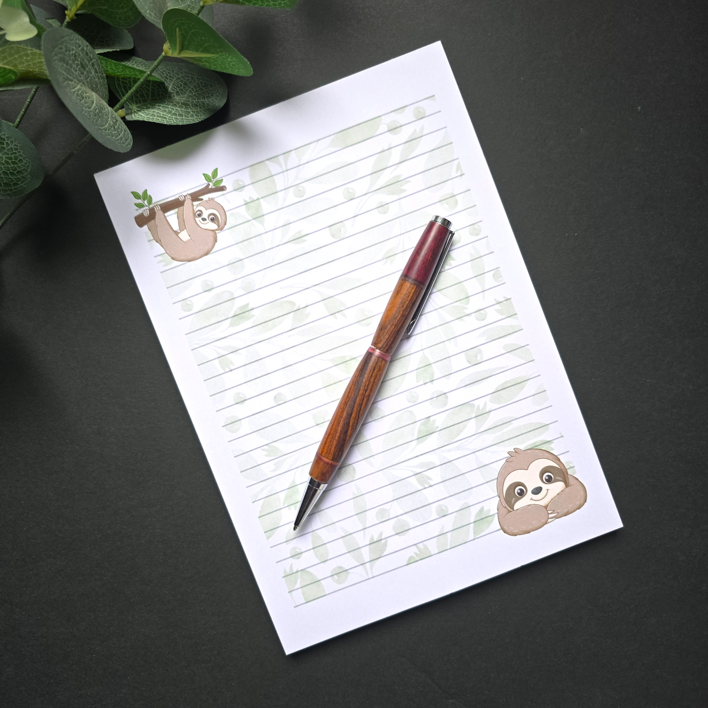 Sloth A5 Notepad