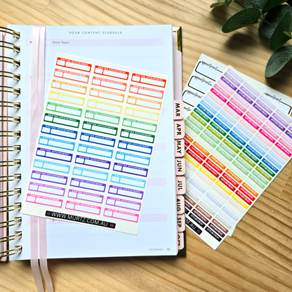 Appointment A6 Journal & Planner Stickers