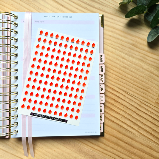 Period Tracker A6 Journal & Planner Stickers
